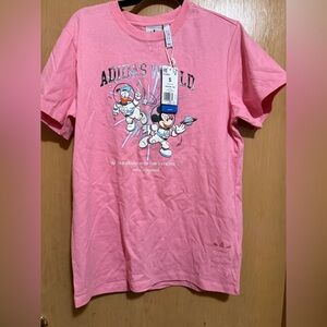 adidas Pink Astronaut Graphic Tee